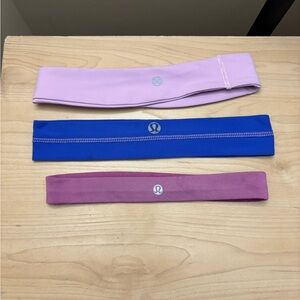 Lululemon Stretchy Performance Performance Headbands - Pink, Blue, Mauve